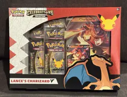 Pokemon TCG Celebrations Collection Box - Lance's Charizard V - New Sealed 2021 820650809392 - Image 1