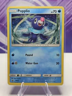 Popplio 2017 Pokemon TCG Black Star Promo Holo SM24 HP - Image 1