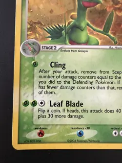 Pokemon TCG POP Series 1 Sceptile 4/17 Rare Holo Swirl Near Mint - Image 5