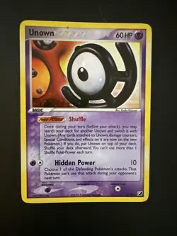 Pokemon TCG Unseen Forces Unown U/28 Rare Holo - Near Mint - Image 1
