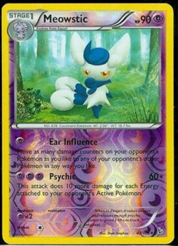 Meowstic 43/106 | Mint/Near Mint | Reverse Holo | Pokemon XY Flashfire - Image 1