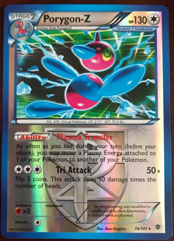 Porygon-Z 74/101 | Mint/Near Mint | Reverse Holo | Pokemon Plasma Blast TCG - Image 1