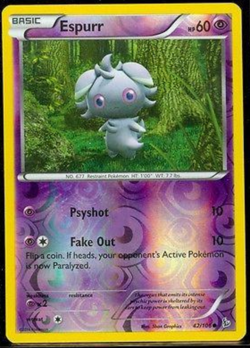Espurr 42/106 | Mint/Near Mint | Reverse Holo | Pokemon XY Flashfire - Image 1