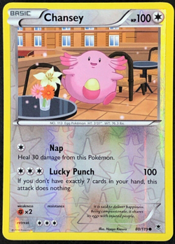 Chansey 80/119 | 2014 | Mint/Near Mint | Reverse HOLO | Phantom Forces Pokemon - Image 1