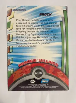 Brock HV8 - Silver Foil - Topps Pokemon Series 3 - Image 2
