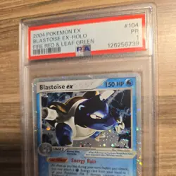 2004 POKEMON EX FIRE RED & LEAF GREEN #104 BLASTOISE EX HOLO PSA 1 (6244) - Image 5