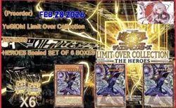 pre order YuGiOh! limit over collection the heroes ver Set of 6 Boxes FEB.28 - Image 1