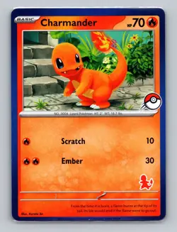 Charmander - (Pokeball Stamped) My First Battle Deck Promo Rare Pokemon Card NM - Image 1
