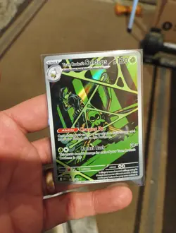 Pokemon TCG Destined Rivals Team Rockets Spidops Illustration Card 187/182 NM - Image 3