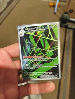 Pokemon TCG Destined Rivals Team Rockets Spidops Illustration Card 187/182 NM - Image 4