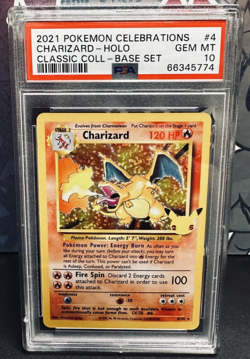 Pokemon Charizard Holo Card 4/102 Celebrations 25th Anniversary PSA 10 - Image 1
