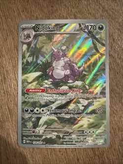 Pokemon TCG Nidoking Scarlet & Violet 151 Illustration Rare Card 174/165 NM - Image 1