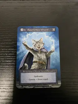 Apurrentice Wizard Promo Spellcaster Card Sorcery TCG Art Severine Pineaux - Image 1