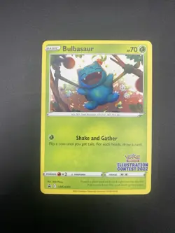 Bulbasaur Illustration Contest 2022 Pokemon Promo Card SWSH303 English - Image 1