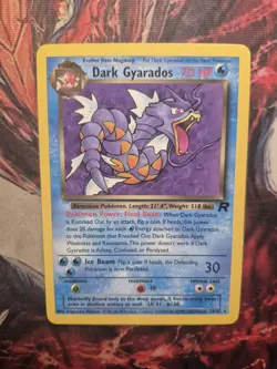 Dark Gyarados 25/82 Non Holo Rare Team Rocket Pokemon Card MP - Image 1