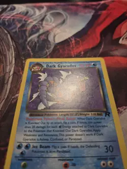 Dark Gyarados 25/82 Non Holo Rare Team Rocket Pokemon Card MP - Image 2