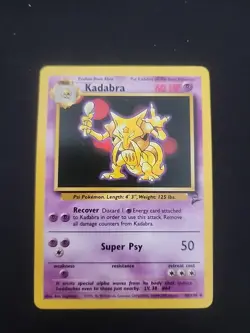 KADABRA - 46/130 - Base Set 2 - Pokemon Card - LP - Image 1