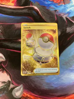 Switch 206/165 Hyper Rare Gold Sv: Scarlet & Violet 151 Pokemon Card NM - Image 1