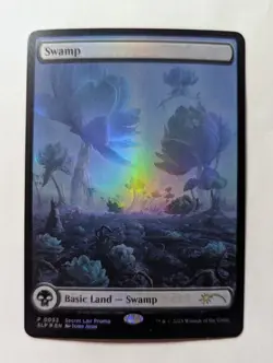 1x SWAMP FOIL BORDERLESS #033 NM - Lotus Secret Lair Magic MTG x1 - Image 1