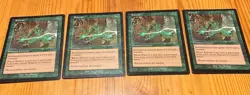 Magic the Gathering Rancor x 4 Urza's Legacy Light Play Condition MTG - Image 1