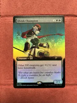 MTG - Elvish Champion (Extended Art) - Secret Lair Drop - Foil NM - SLD #0761 - Image 1