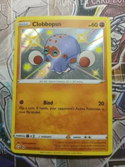 Clobbopus SV072/SV122 Shining Fates Shiny Vault Holo Rare Pokemon 2021 NM - Image 1