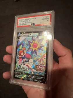 Pokemon Starmie V Full Art Holo Astral Radiance Trainer Gallery PSA 10 - Image 1