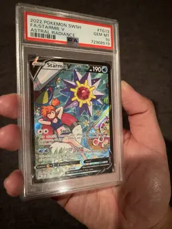 Pokemon Starmie V Full Art Holo Astral Radiance Trainer Gallery PSA 10 - Image 2