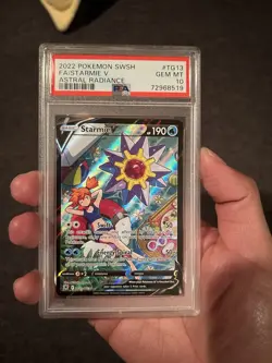 Pokemon Starmie V Full Art Holo Astral Radiance Trainer Gallery PSA 10 - Image 3