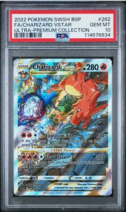 2022 POKEMON Sword and Shield Promo #SWSH262 CHARIZARD VSTAR PSA 10 - Image 1