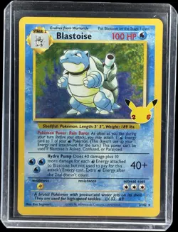 Blastoise 2/102 Holo Rare Celebrations 25th Stamp 2021 Pokemon TCG Near Mint NM - Image 1