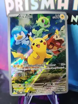 2023 Pokemon Scarlet & Violet Pikachu Black Star Promo #027 NM - Image 1