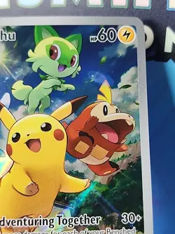 2023 Pokemon Scarlet & Violet Pikachu Black Star Promo #027 NM - Image 3