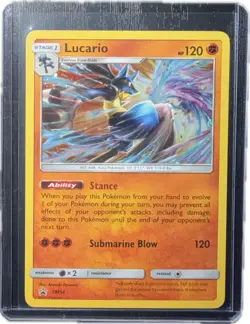 Lucario SM54 Black Star Promo Holo 2017 Pokemon TCG Sun & Moon Era Near Mint - Image 1