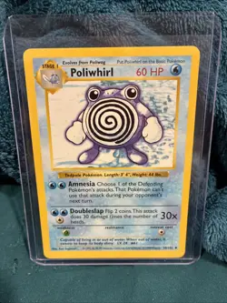 1999 POKEMON GAME 38 POLIWHIRL Mint Rare Base Set - Image 1