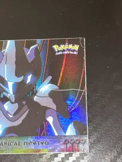 Pokemon Topps Mechanical Mewtwo Mewtwo Strikes Back Rainbow Foil #6 Blue Label - Image 2