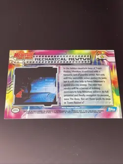 Pokemon Topps Mechanical Mewtwo Mewtwo Strikes Back Rainbow Foil #6 Blue Label - Image 4