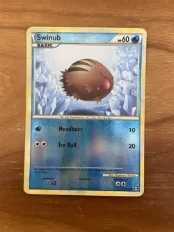 Pokemon TCG Swinub Triumphant 79/102 Reverse Holo Common NM - Image 2
