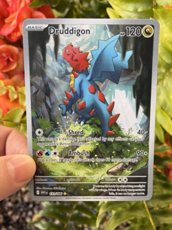 Druddigon Full Art, Pokemon Near Mint, White Flare, Illustration Rare, 151/86 - Image 1