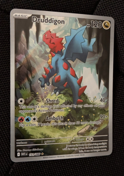 Druddigon Full Art, Pokemon Near Mint, White Flare, Illustration Rare, 151/86 - Image 2