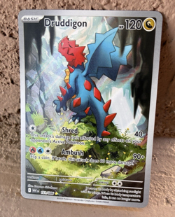 Druddigon Full Art, Pokemon Near Mint, White Flare, Illustration Rare, 151/86 - Image 3
