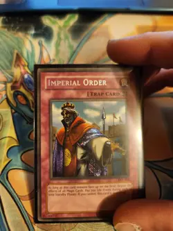 Yugioh Imperial Order PSV-104 Secret Rare Unlimited REVERSE MP-HP - Image 1