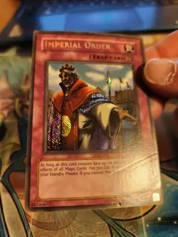 Yugioh Imperial Order PSV-104 Secret Rare Unlimited REVERSE MP-HP - Image 2