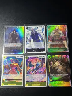 One Piece Tcg Op03 Six Card SR and R Lot NM - Image 1