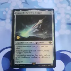 MTG: Sting, The Glinting Dagger (Tales Of Middle Earth)(Rare)(Pre-Release)(Foil) - Image 1