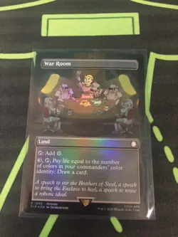 MTG Magic The Gathering War Room Rainbow Foil Fallout Secret Lair Commander - Image 1