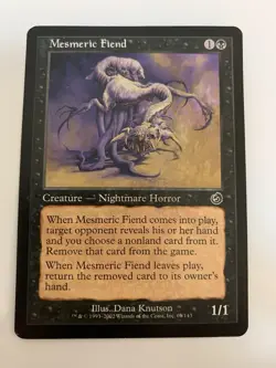 MTG NM Mesmeric Fiend Torment Regular - Image 1