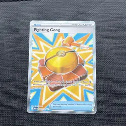 Pokemon TCG Fighting Gong Trainer Card 168/132 Near Mint Condition - Image 1