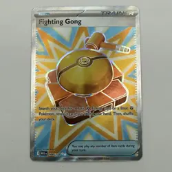 Fighting Gong 168/132 NM Me01: Mega Evolution Holo Full Art Pokemon - Image 1