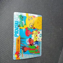 Pikachu Togepi Pocket monsters Anime collection Pokemon card BANDAI Holo Vintage - Image 1